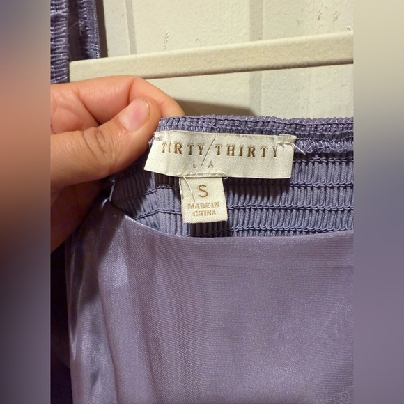 Thirty Thirty Organza Babydoll Mini Lavender Dress Prom Party Wedding , S - Picture 5 of 6